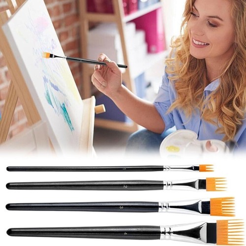 Paint brush comb set 4pcs - brush,
