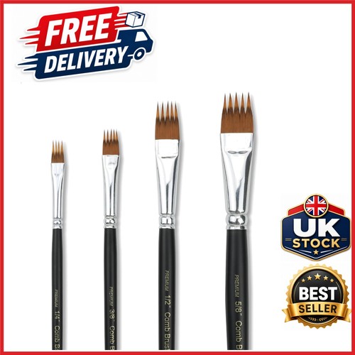Paint brush comb set 4pcs - comb,