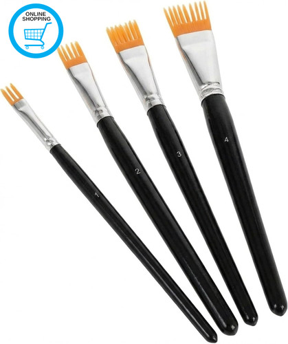 4pcs paint brush comb grainer - comb,