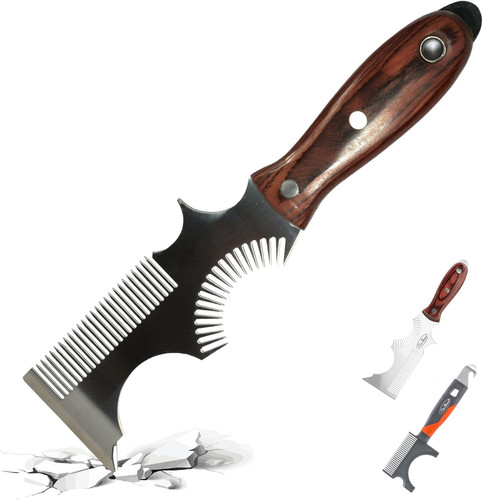 Paint brush comb and - brush,