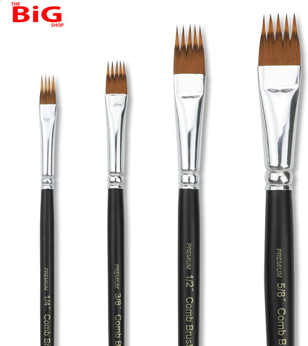 Paint brush comb - paint, 4pcs