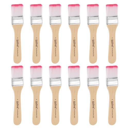 20pcs paint brushes flat - 20pcs,