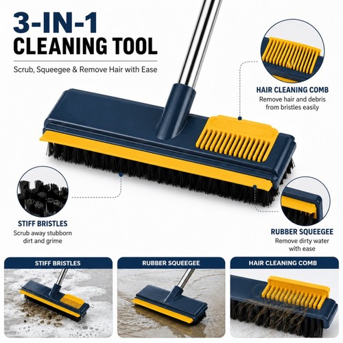 Long handle floor scrub brush - long,