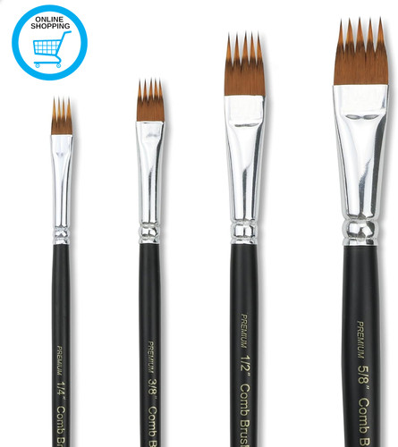Paint brush comb set - paint,