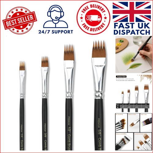 4pcs paint brush comb - set,