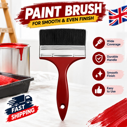 Inch paint brush - paint, red