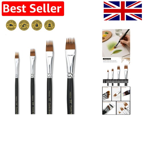 Paint brush comb set 4pcs - brush,
