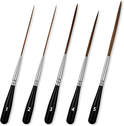 5pcs fine tip paint - 5pcs, brush
